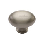 M Marcus Heritage Brass Oval Design Cupboard Knob 32mm 